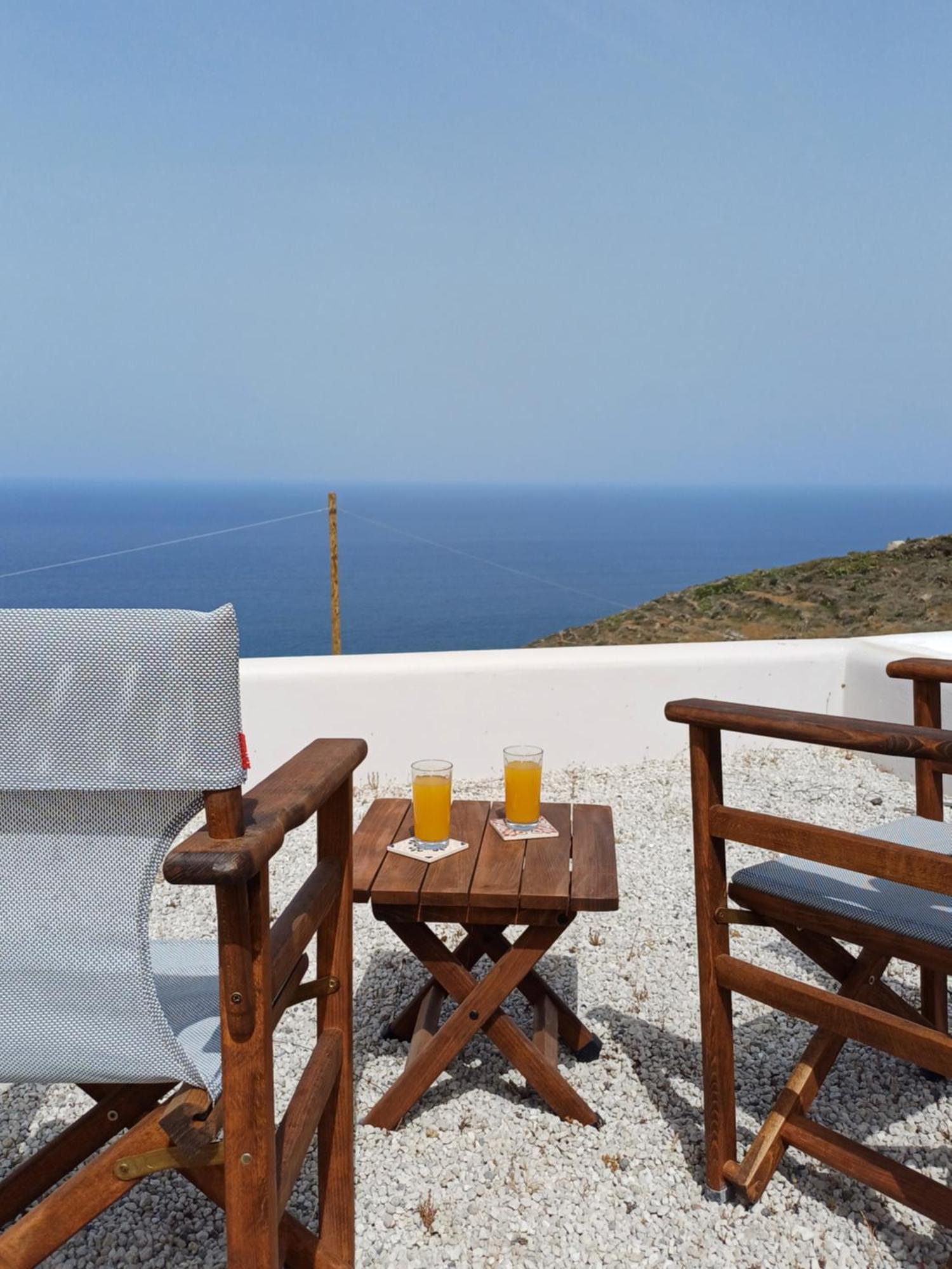 Foinikiá'Irene' Cycladic House With Sunrise And Sea View!别墅 外观 照片